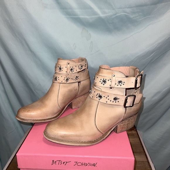 Betsey Johnson Shoes Betsey Johnson Willow Booties 75 Bone Poshmark